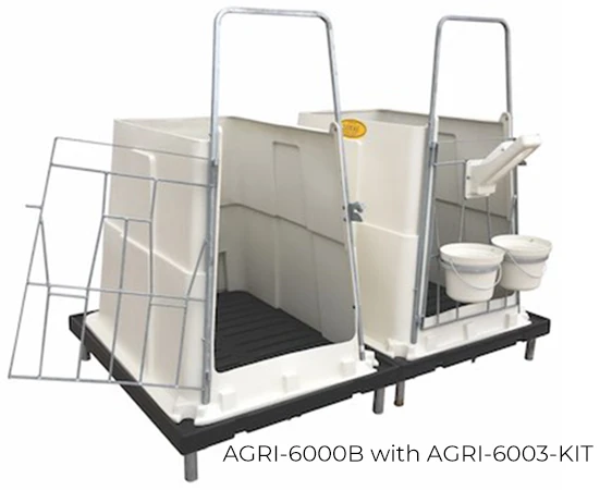 Agri-Plastics Starter Pen Double.AGRI-6000B with AGRI-6003-KIT